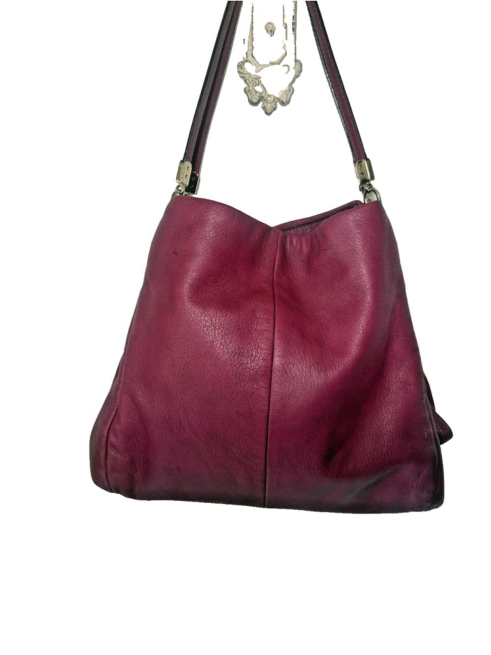 Coach Phoebe Shoulder Bag Pebble Leather 26224 magenta